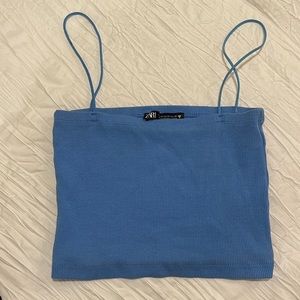 Zara spaghetti strap crop top